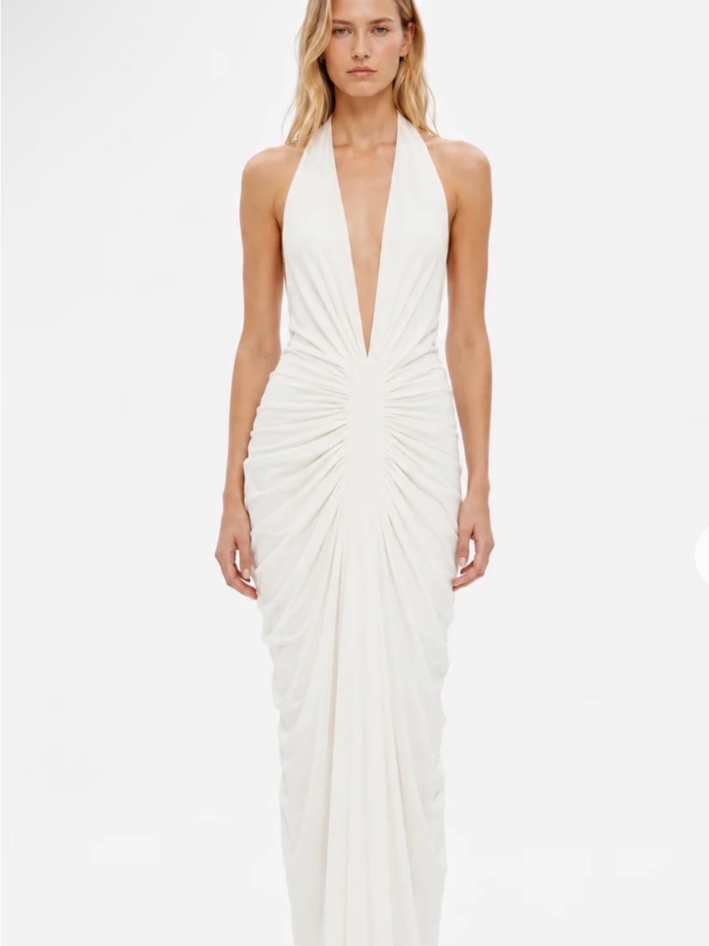 Misha The Venus Gathered Cupro Dress